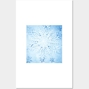 Glittery Snowflake No. 1 Posters and Art